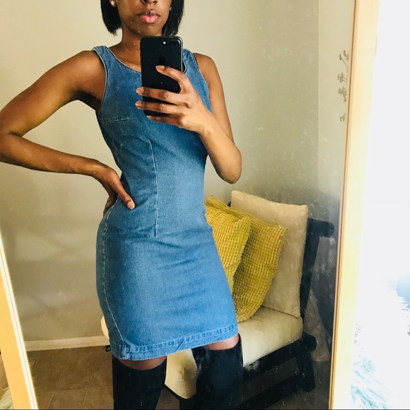 Fashion Nova Dresses & Skirts - Vintage jean dress Fashion Nova Dresses & Skirts - Vintage jean dress
